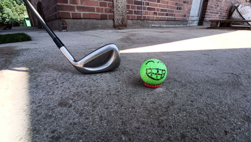 #Crossgolf - Golfballtaucher N. Dick im Einsatz